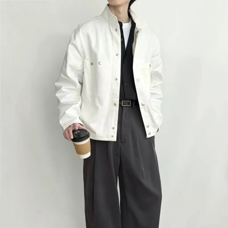 H.V.G.A Jackets Coats Unisex White-2