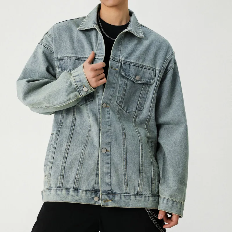 H.V.G.A Denim Jacket Unisex Turquoise-3