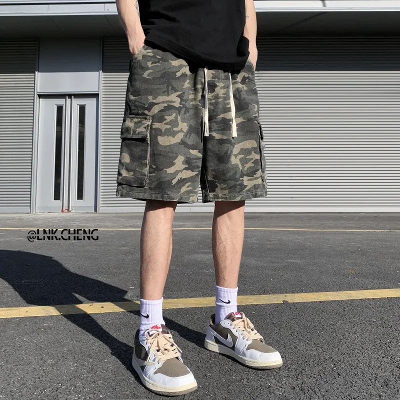 H.V.G.A Cargo Shorts Unisex Camouflage-2