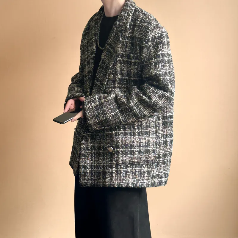H.V.G.A Business Suits Unisex Plaid-6