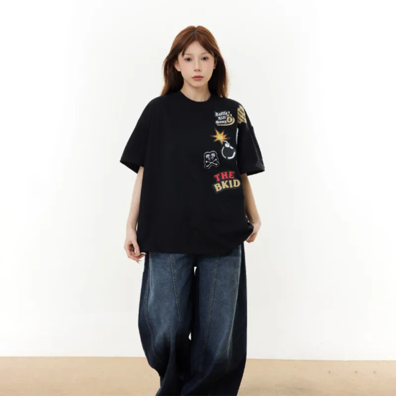 PAINT STAIN Classic Minimalist Style T Shirt Unisex-44