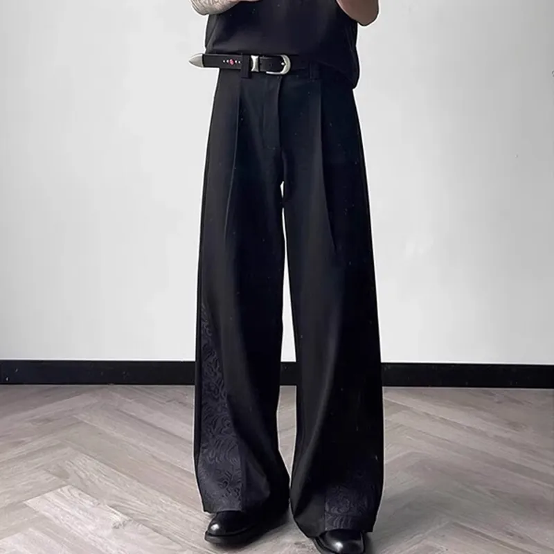 H.V.G.A Casual Pants Unisex Black-3