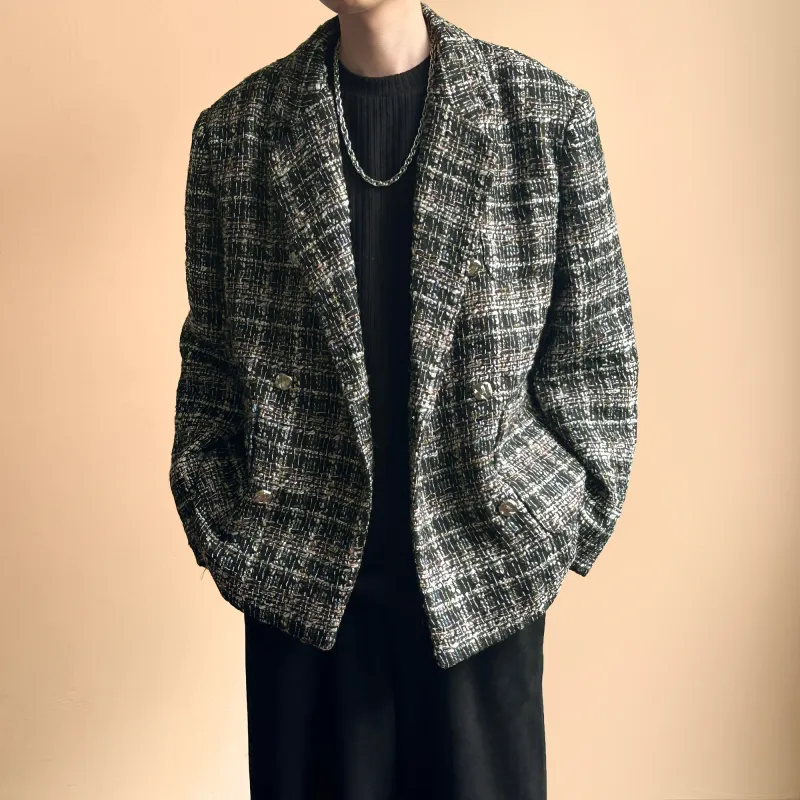 H.V.G.A Business Suits Unisex Plaid-2