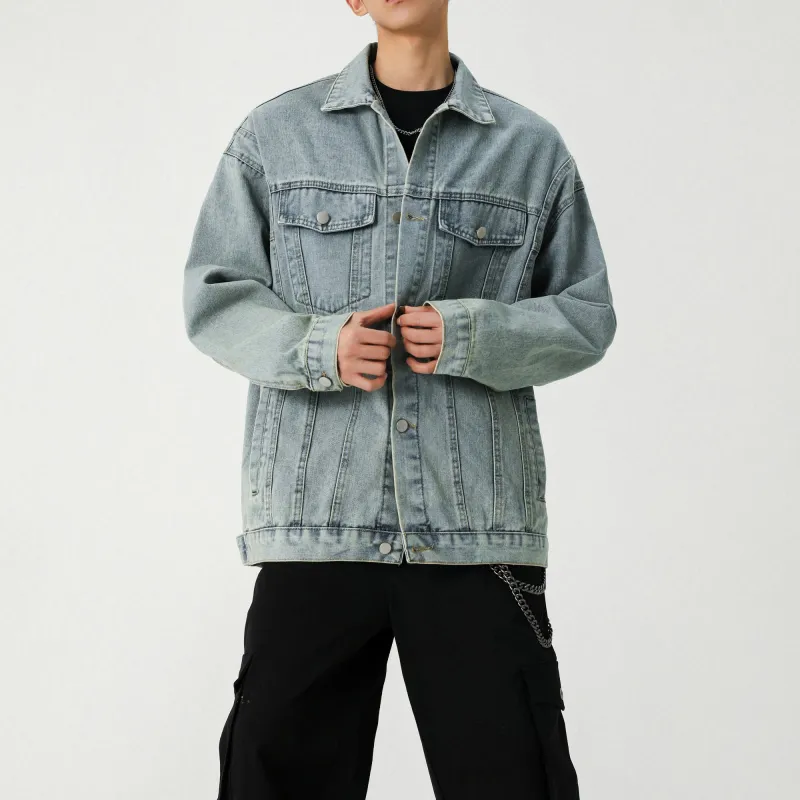 H.V.G.A Denim Jacket Unisex Turquoise-2