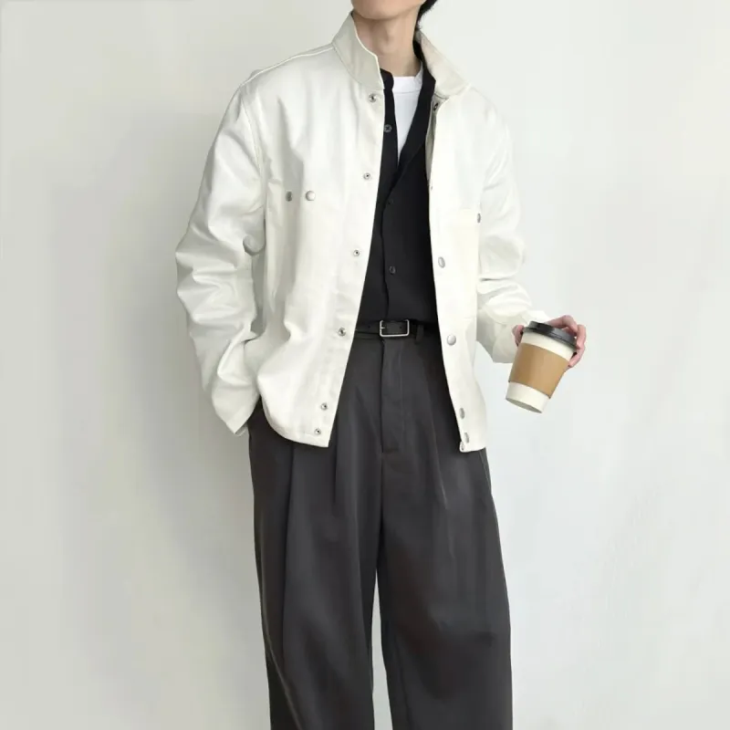 H.V.G.A Jackets Coats Unisex White-3