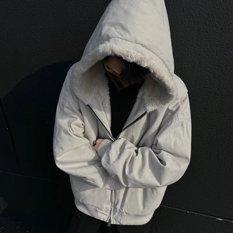 H.V.G.A Puffer Jacket Unisex Apricot-5