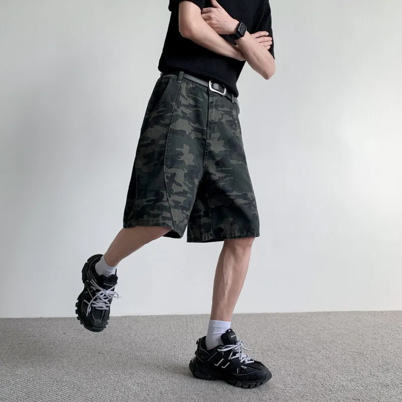 H.V.G.A Denim Shorts Unisex Camouflage-4