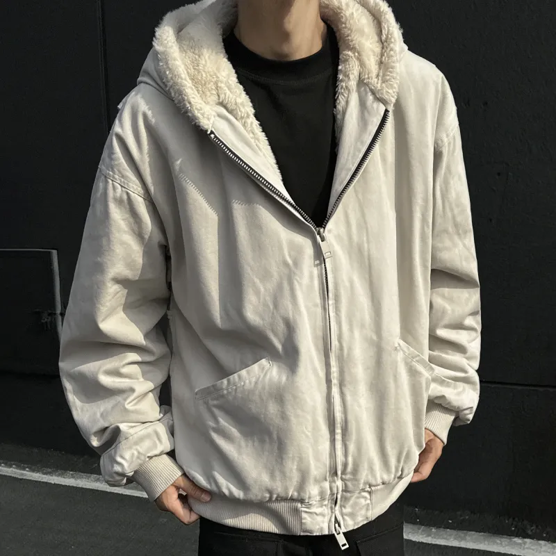 H.V.G.A Puffer Jacket Unisex Apricot-3