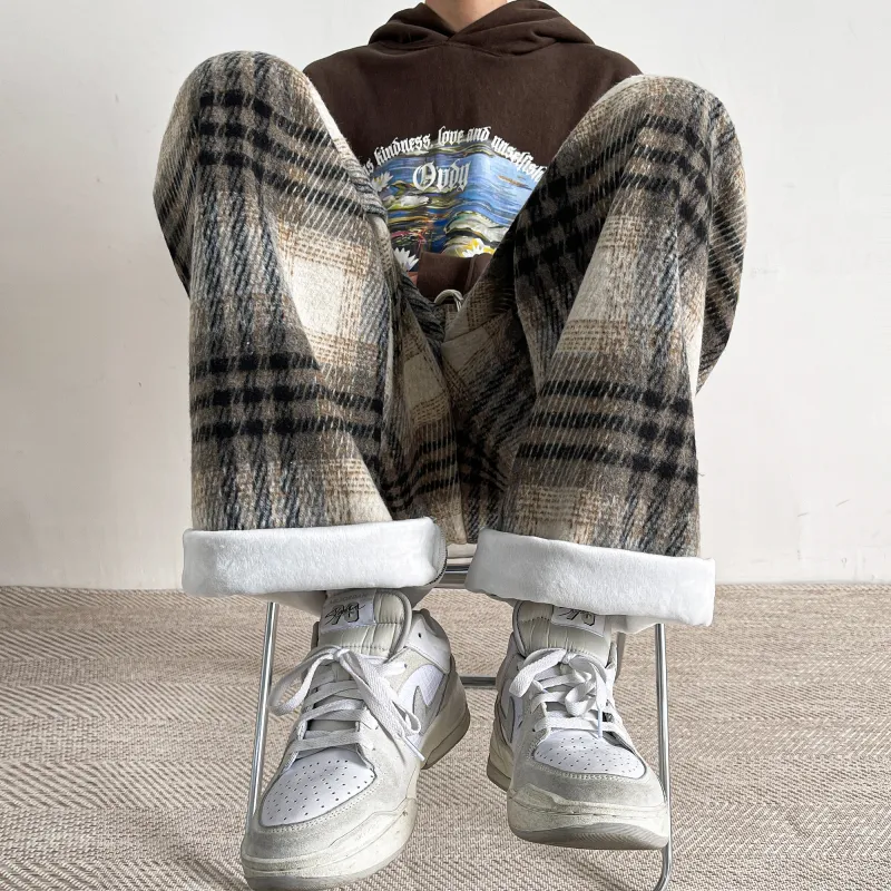 H.V.G.A Casual Pants Unisex Khaki-11