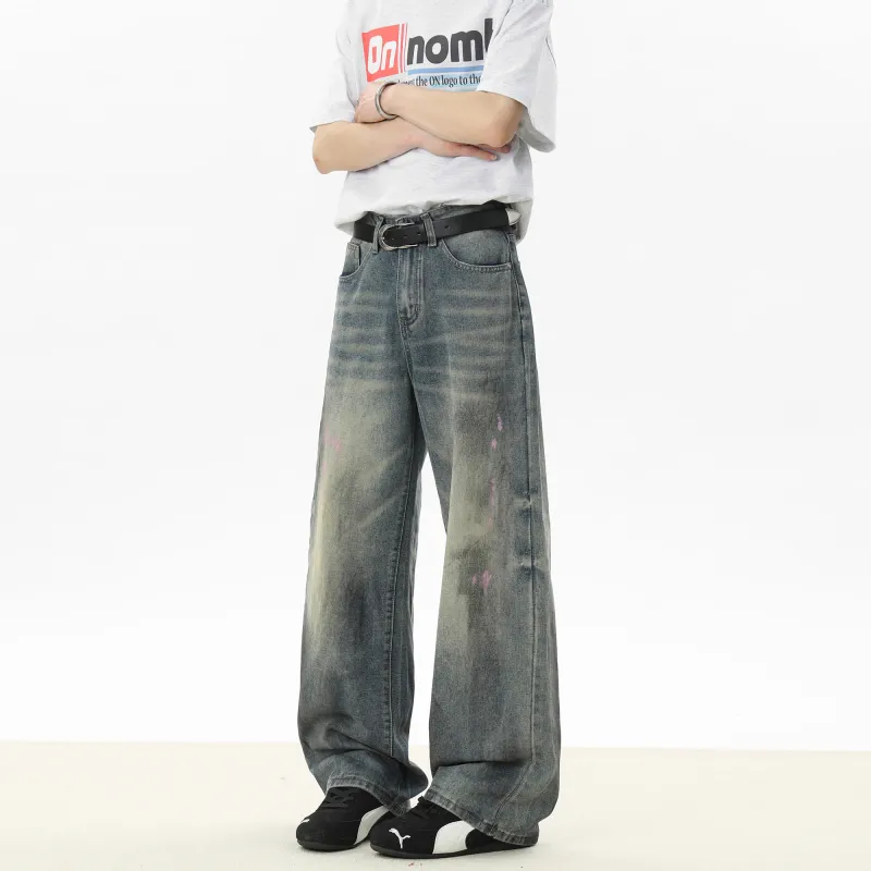 H.V.G.A Jeans Unisex Vintage Blue-4