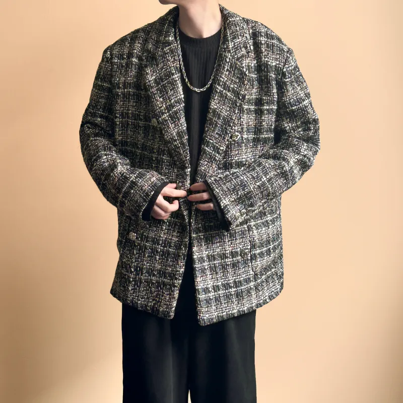 H.V.G.A Business Suits Unisex Plaid-5