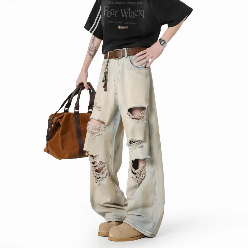 H.V.G.A Jeans Unisex Yellow Mud-5