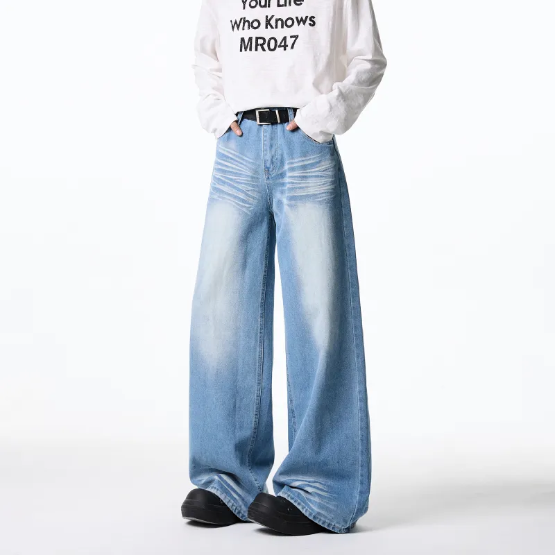 H.V.G.A Jeans Unisex Light Blue-5