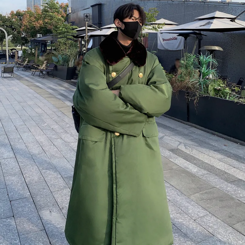 H.V.G.A Puffer Jacket Unisex Army Green-7