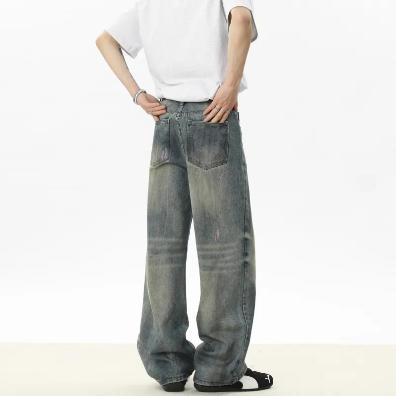 H.V.G.A Jeans Unisex Vintage Blue-6