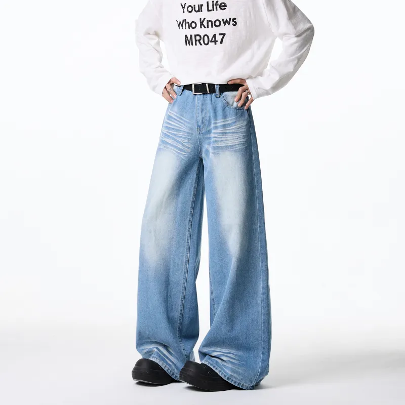 H.V.G.A Jeans Unisex Light Blue-4