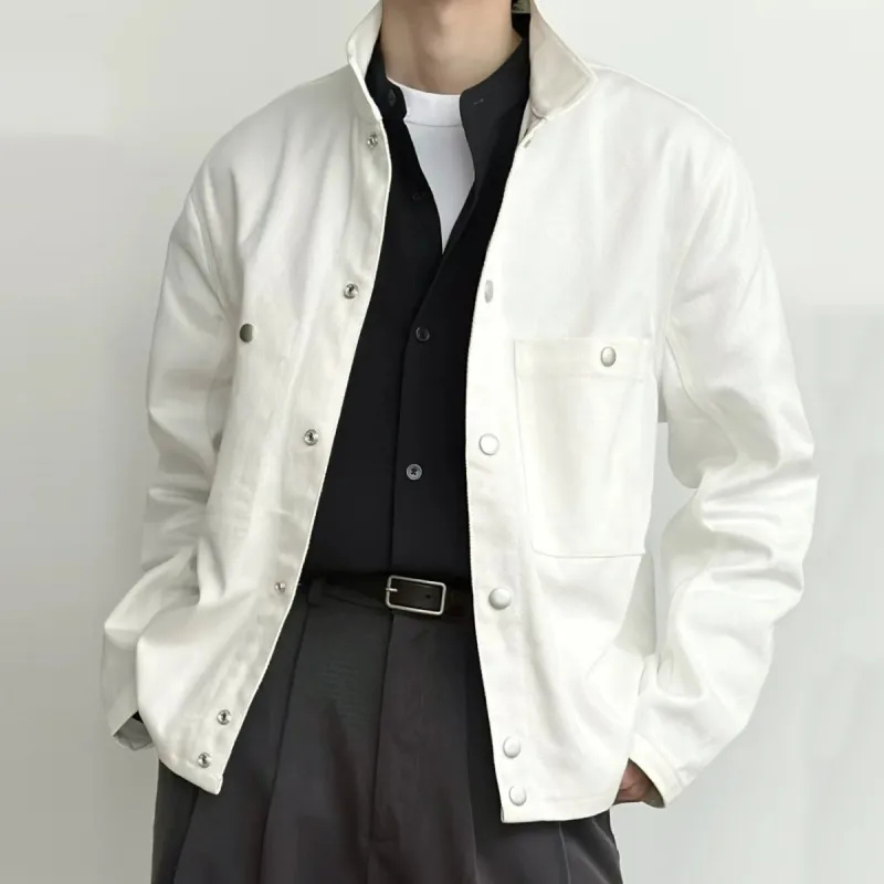H.V.G.A Jackets Coats Unisex White-6