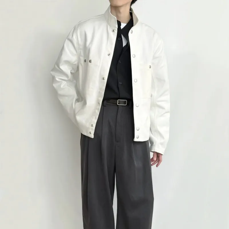 H.V.G.A Jackets Coats Unisex White-4
