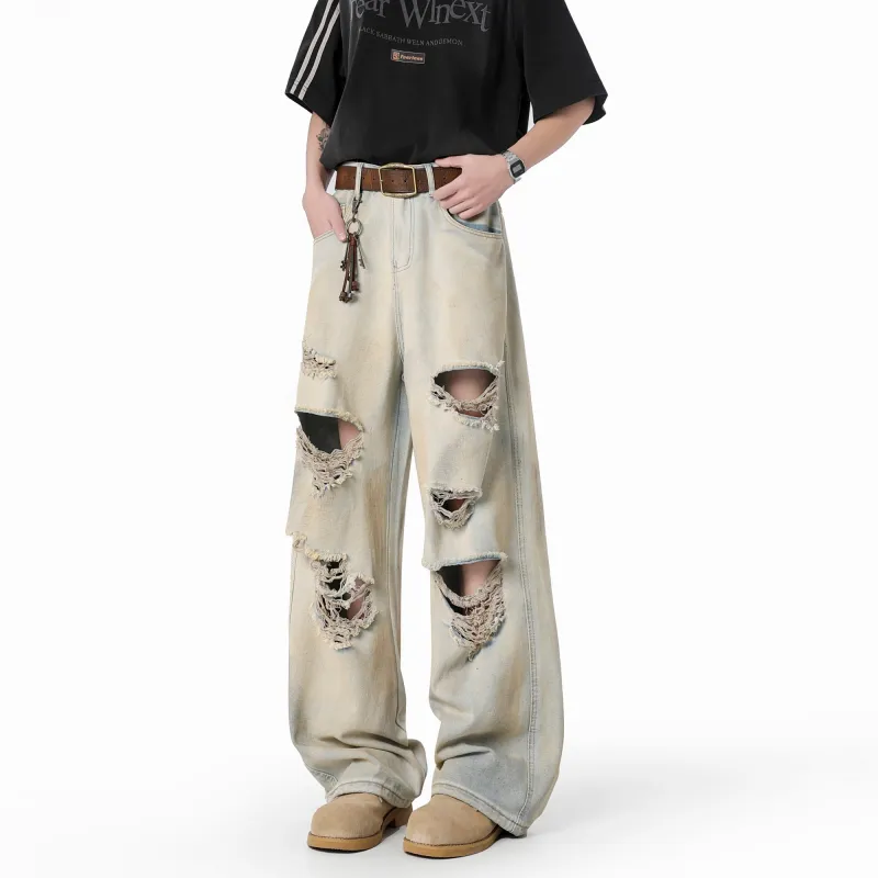 H.V.G.A Jeans Unisex Yellow Mud-2