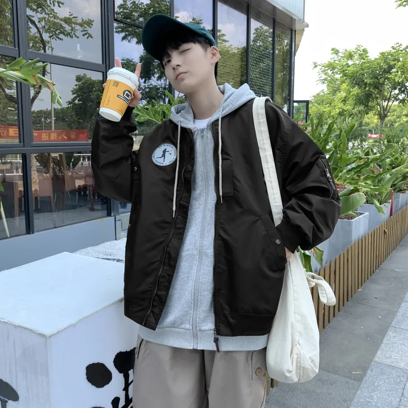 H.V.G.A Jackets Coats Unisex Army Green-4