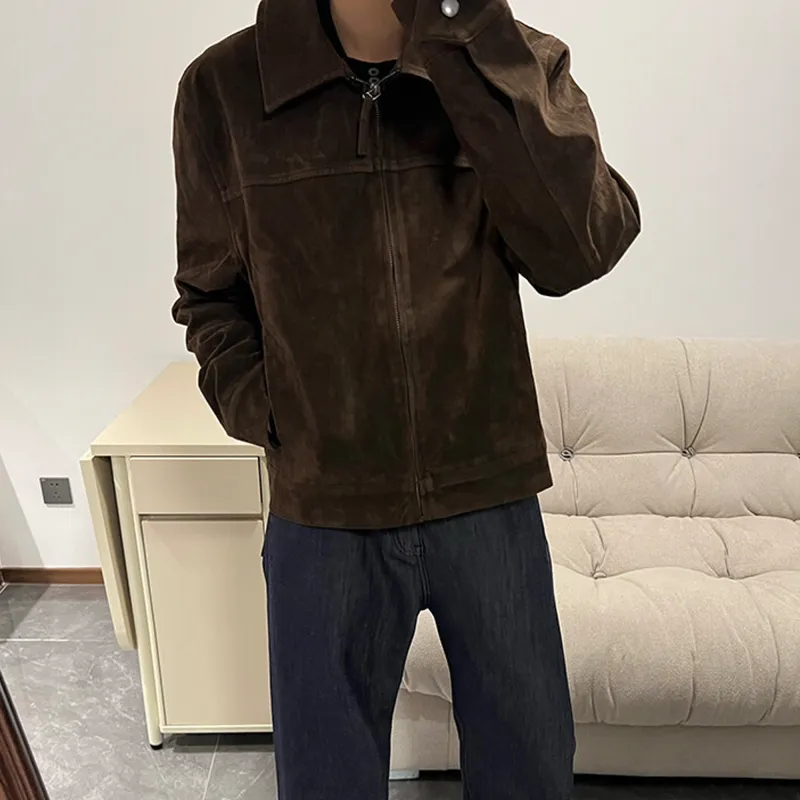 H.V.G.A Jackets Coats Unisex Brown-6