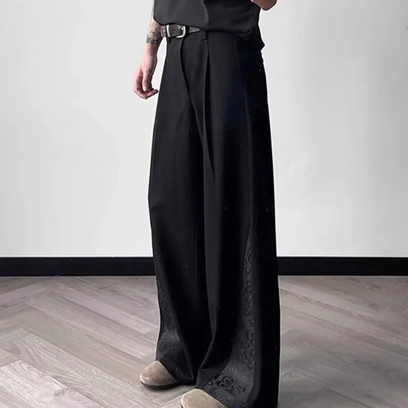 H.V.G.A Casual Pants Unisex Black-2