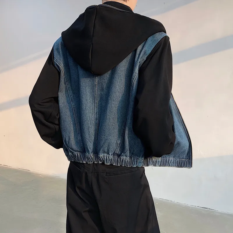 H.V.G.A Jackets Unisex Black Denim-4