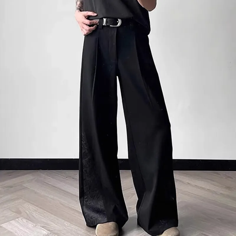 H.V.G.A Casual Pants Unisex Black-4