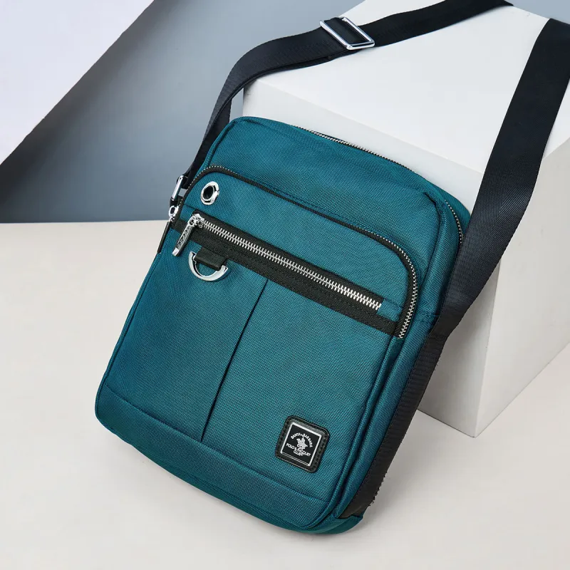 SANTA BARBARA POLO & RACQUET CLUB Fabric Shoulder Bag Regular Men's Blue-4