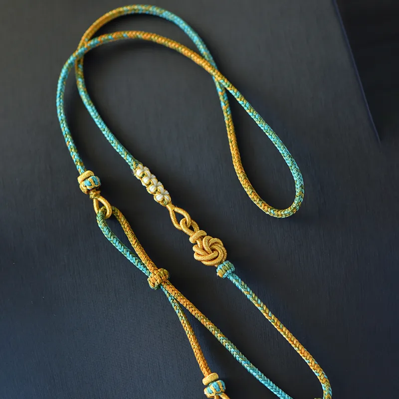 Moon Jewelry Braided String Necklaces Unisex-2