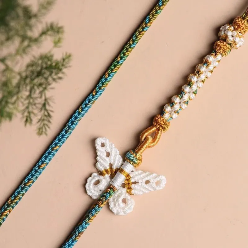 Moon Jewelry Braided String Necklaces Unisex-3
