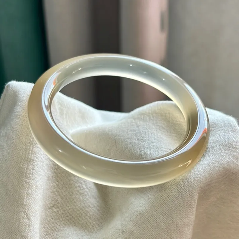 Moon Jewelry Natural Agate Jade Bangles Women's-7