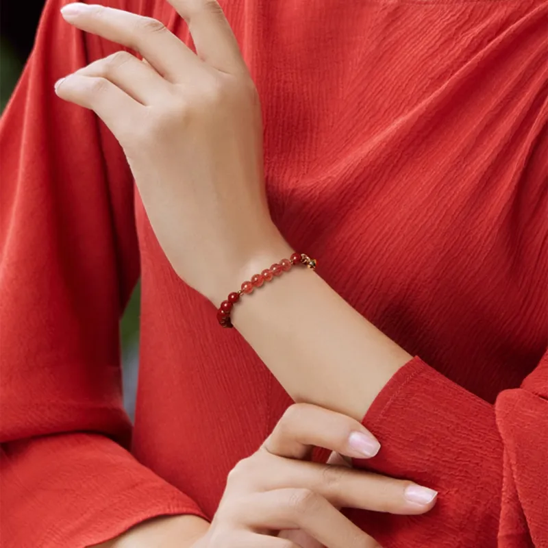 Moon Jewelry Cinnabar Bracelets Women's-2