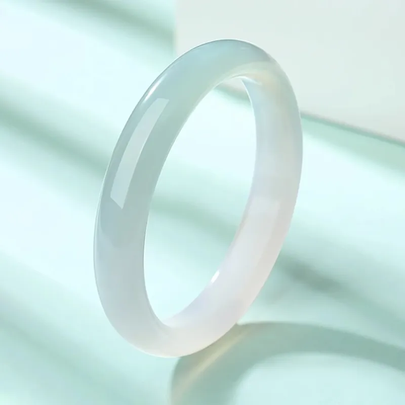 Moon Jewelry Chalcedony Jade Bangles Unisex-2