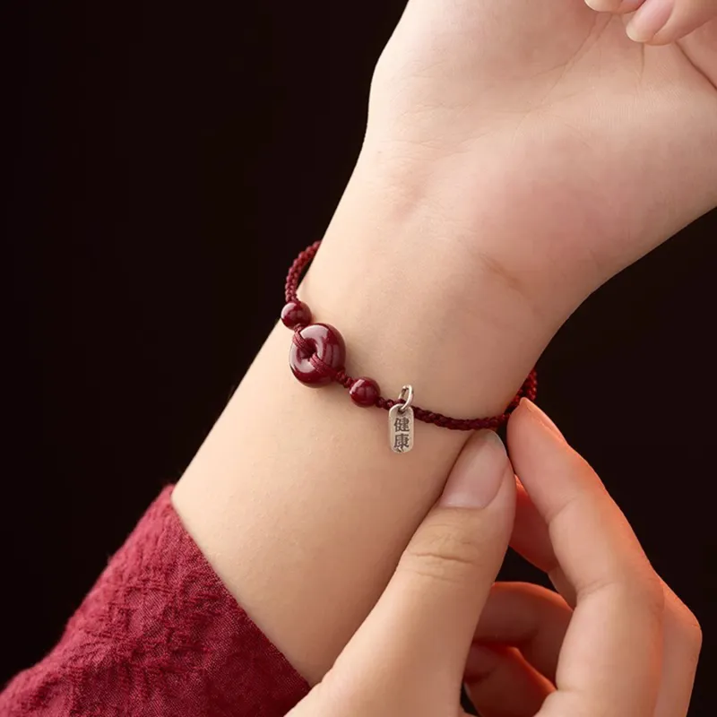 Moon Jewelry Cinnabar Bracelets Unisex-2