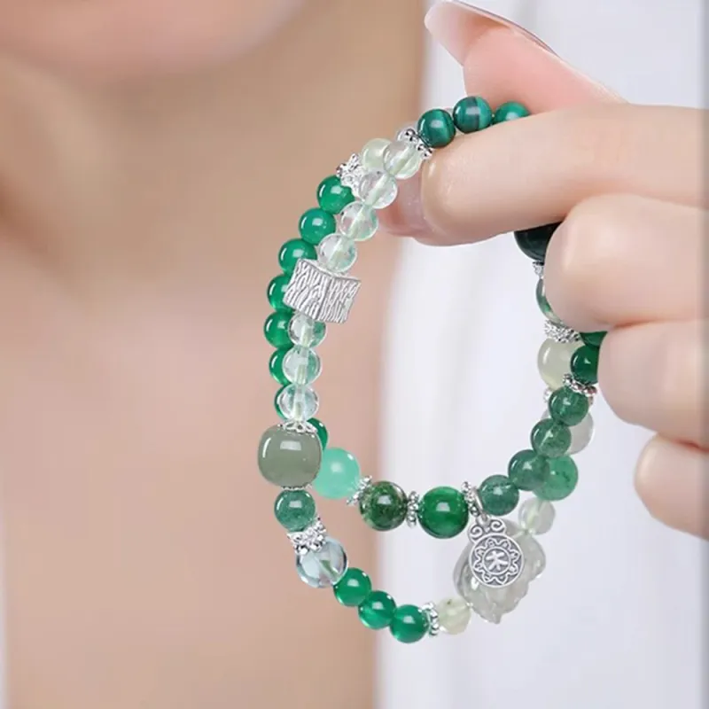 Moon Jewelry Crystal Jade Bracelets Unisex-8