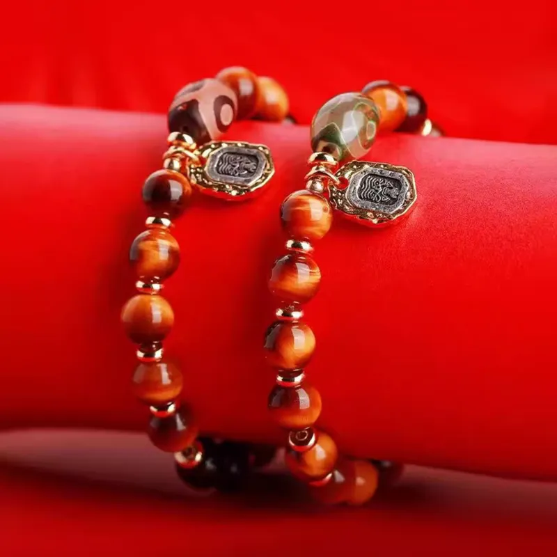 Moon Jewelry Tiger's Eye Stone Bracelets Unisex-4