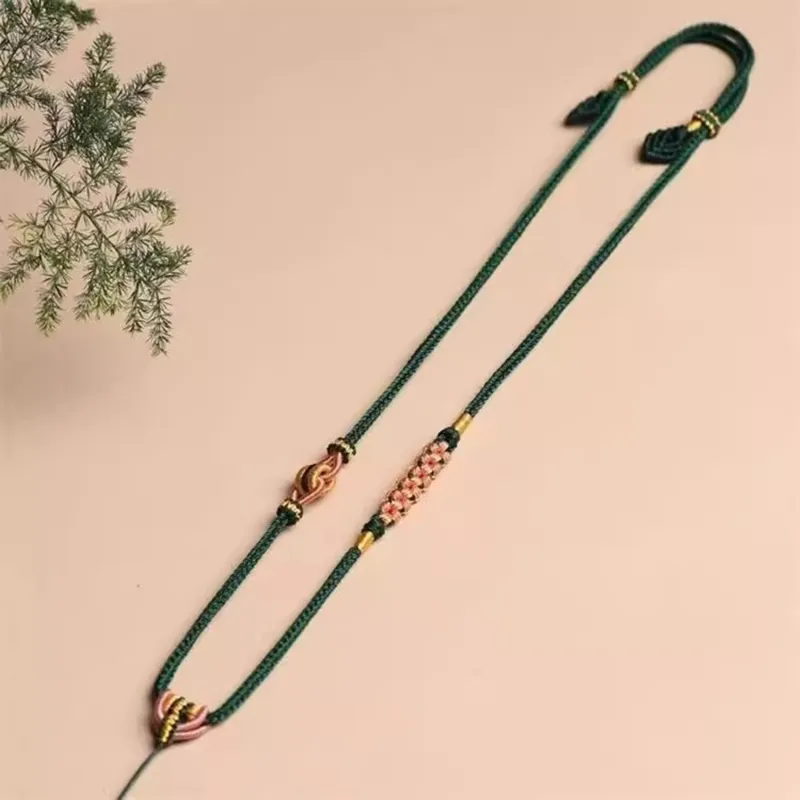 Moon Jewelry Braided String Necklaces Unisex-3