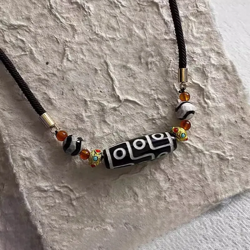 Moon Jewelry Agate Necklaces Unisex-1