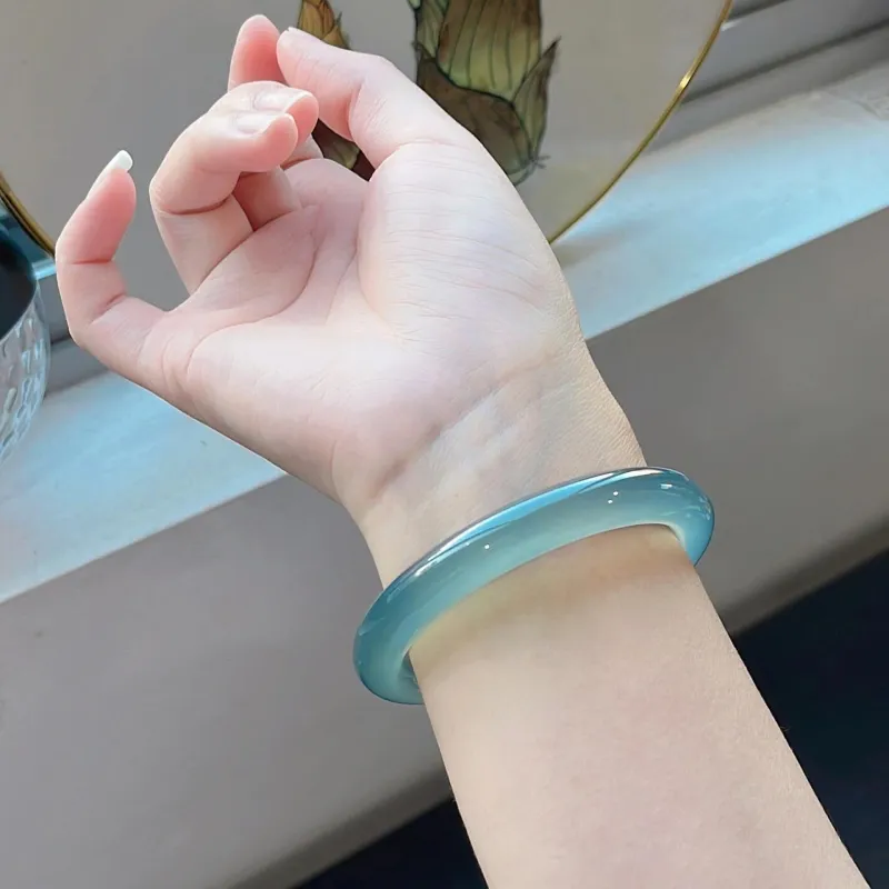 Moon Jewelry Agate Jade Bangles Women's-3