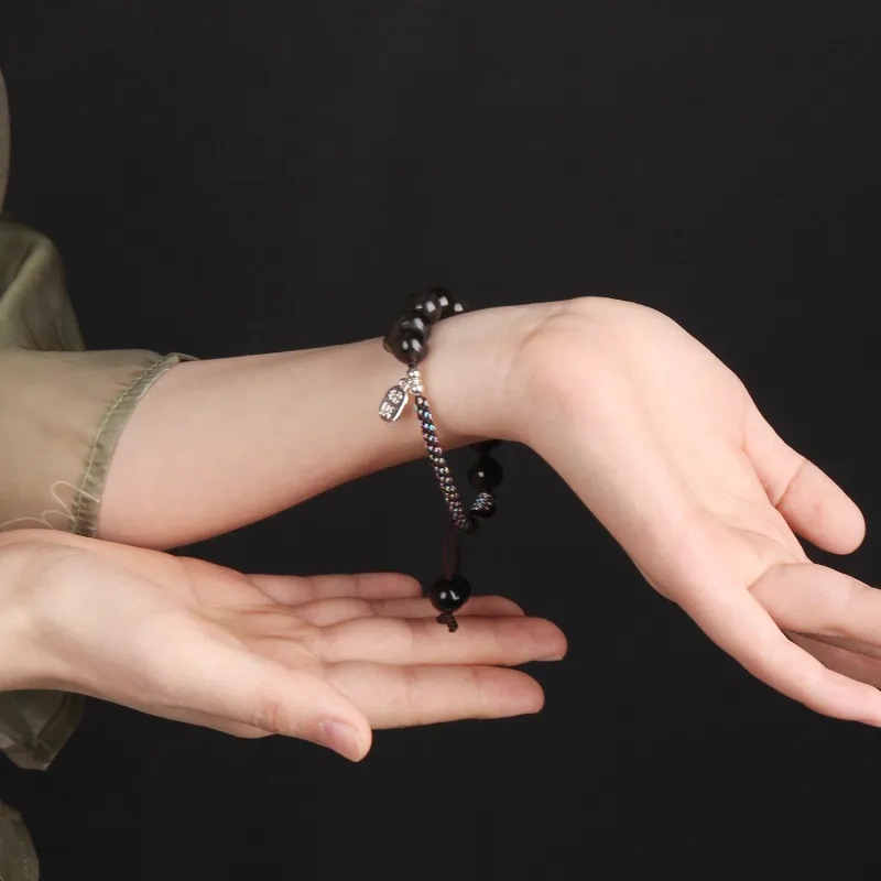 Moon Jewelry Obsidian Jade Bracelets Unisex-2