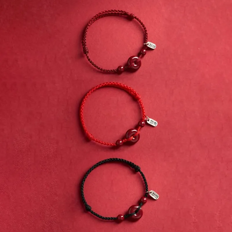 Moon Jewelry Cinnabar Bracelets Unisex-8