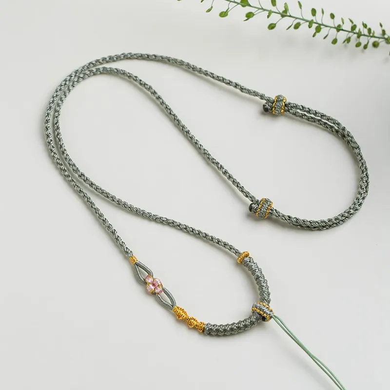 Moon Jewelry Braided String Necklaces Unisex-1