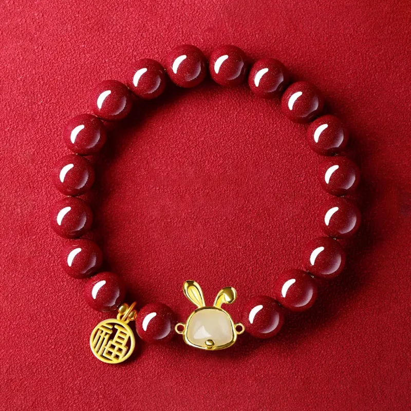 Moon Jewelry Cinnabar Bracelets Unisex-60