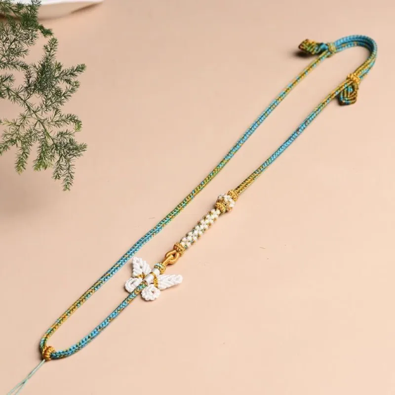 Moon Jewelry Braided String Necklaces Unisex-2