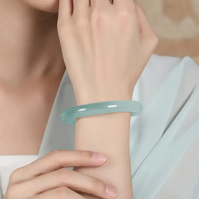 Moon Jewelry Agate Jade Bangles Women's-2