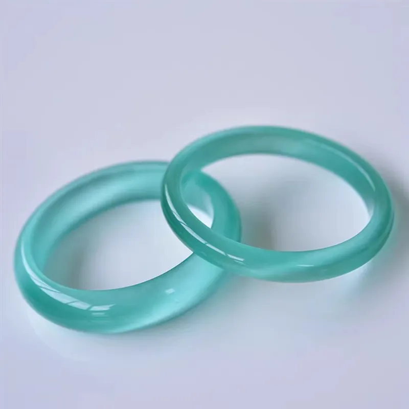 Moon Jewelry Glass Cat Eye Jade Bangles Unisex-3