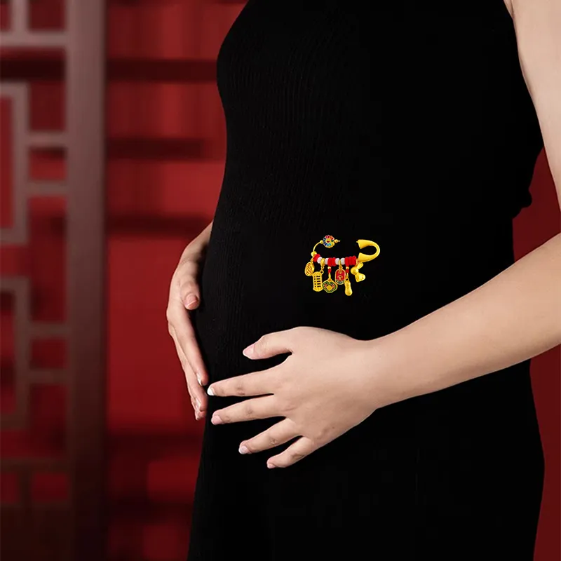 Moon Jewelry Alloy Brooches Unisex-3