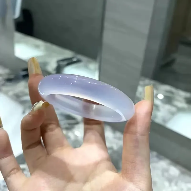 Moon Jewelry Natural Agate Jade Bangles Women's-7