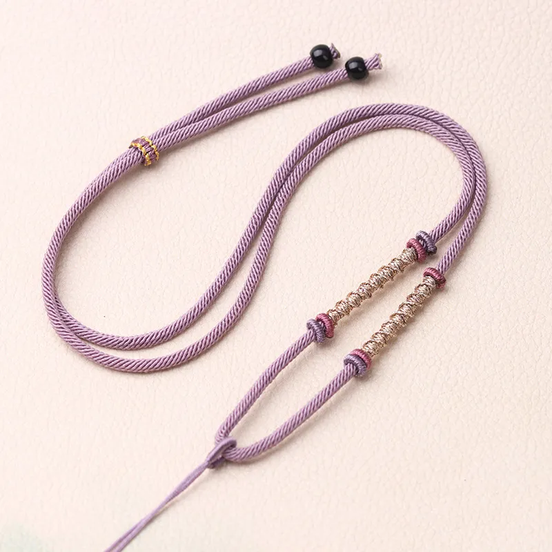 Moon Jewelry Braided String Necklaces Unisex-19